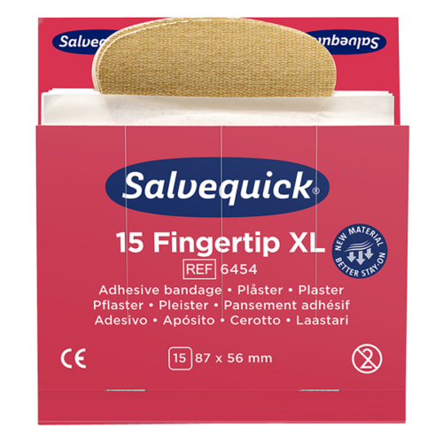 Fingertoppsplåster extra stora, 15st/refill, 6 refiller/ask