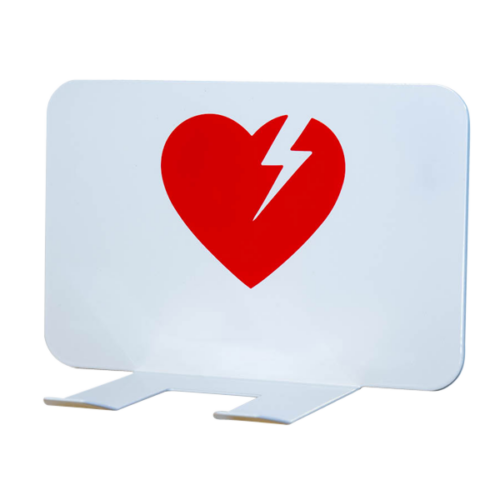 Väggfäste hjärtstartare universal, vitt