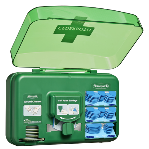 Cederroth Wound Care Dispenser, blått innehåll